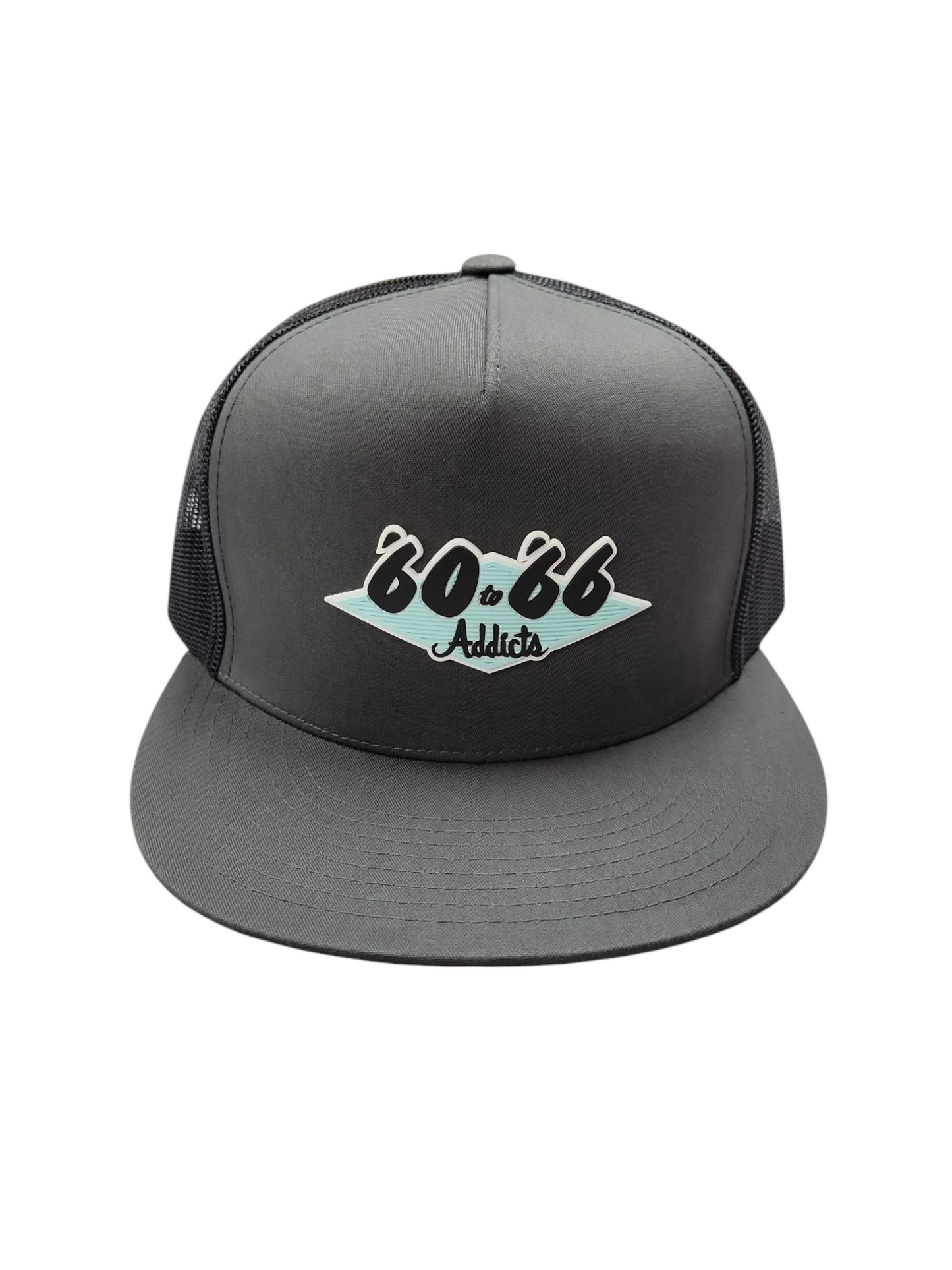 Logo Flat Bill Hat (Charcoal/Black)