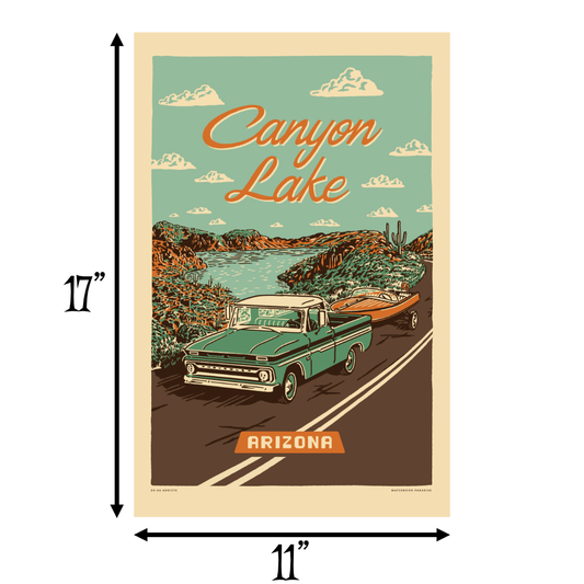 Canyon Lake Travel Poster