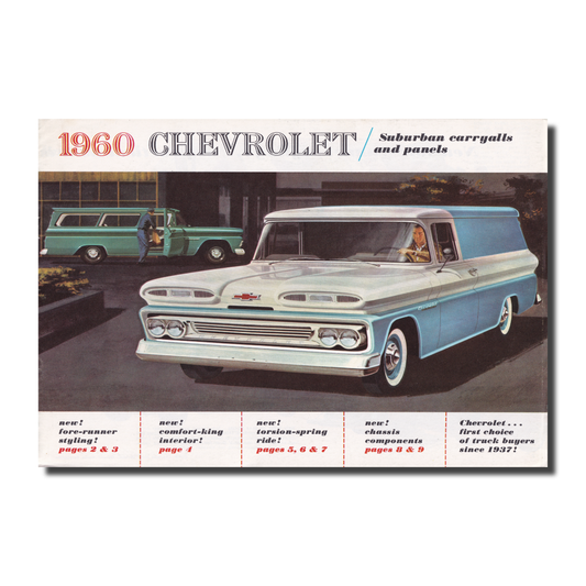 1960 Chevrolet Suburban Carryalls and Panels Brochure